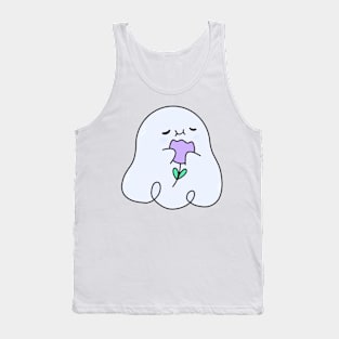 Ghost with a flower Tank Top
